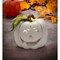 Ceramic White Pumpkin Jack-O-Lantern Tealight Candle Holder Home Decor Gift Idea